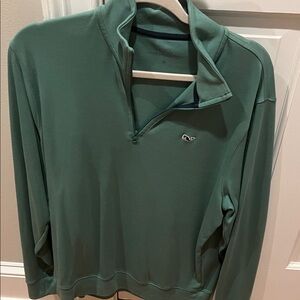 Vineyard Vines Sage Quarter-Zip Pullover